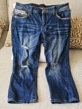 Denim Capri Pants Women's